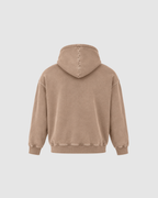 SNOW WASHED HOODIE - SAND