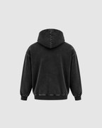 SNOW WASHED HOODIE - BLACK