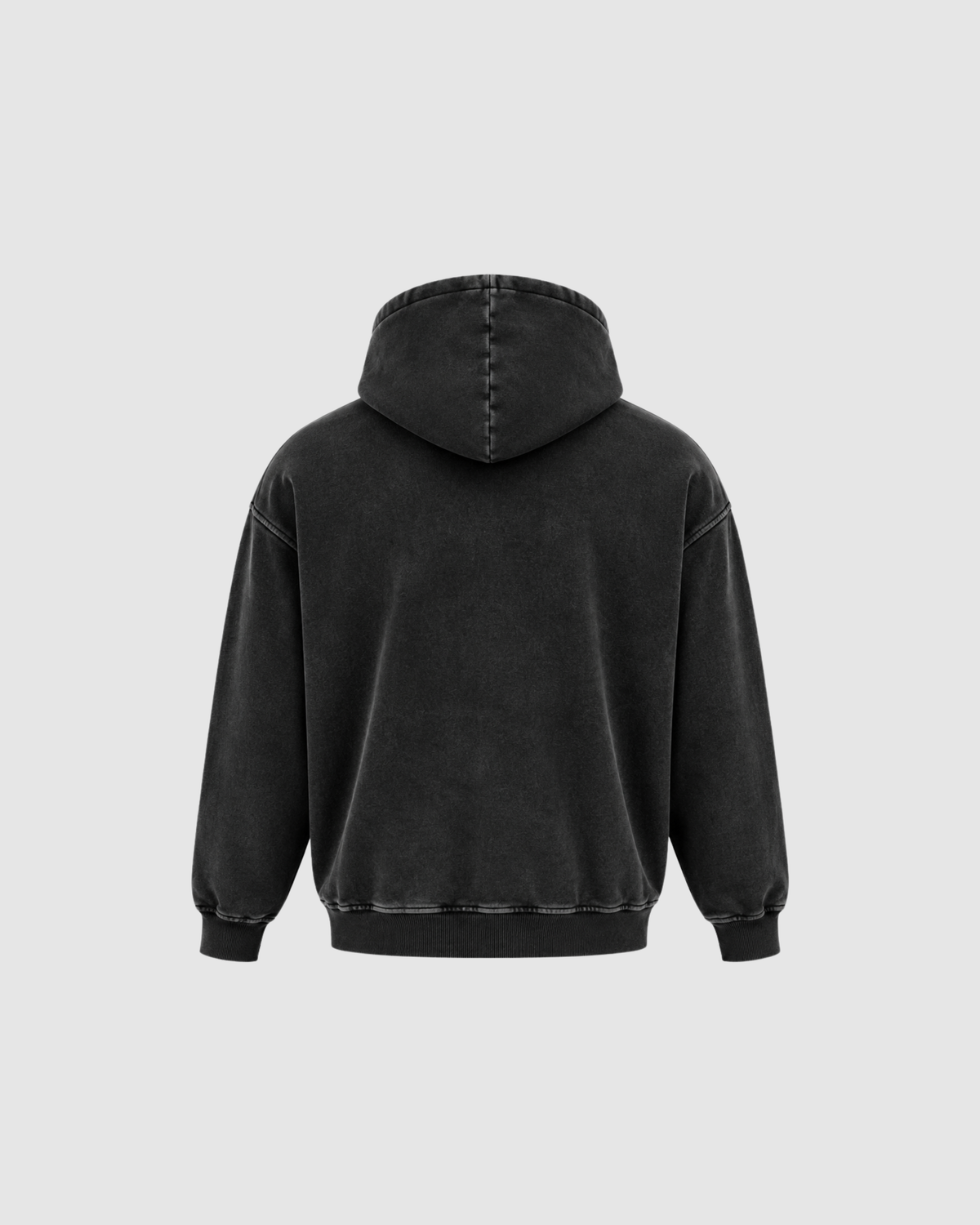 SNOW WASHED HOODIE - BLACK