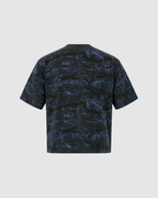 CAMO BOXY T-SHIRT - BLUE
