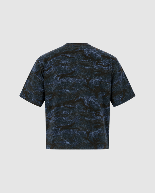 CAMO BOXY T-SHIRT - BLUE