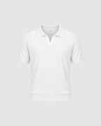 SIGNATURE BLANK OVERSIZED POLO - WHITE