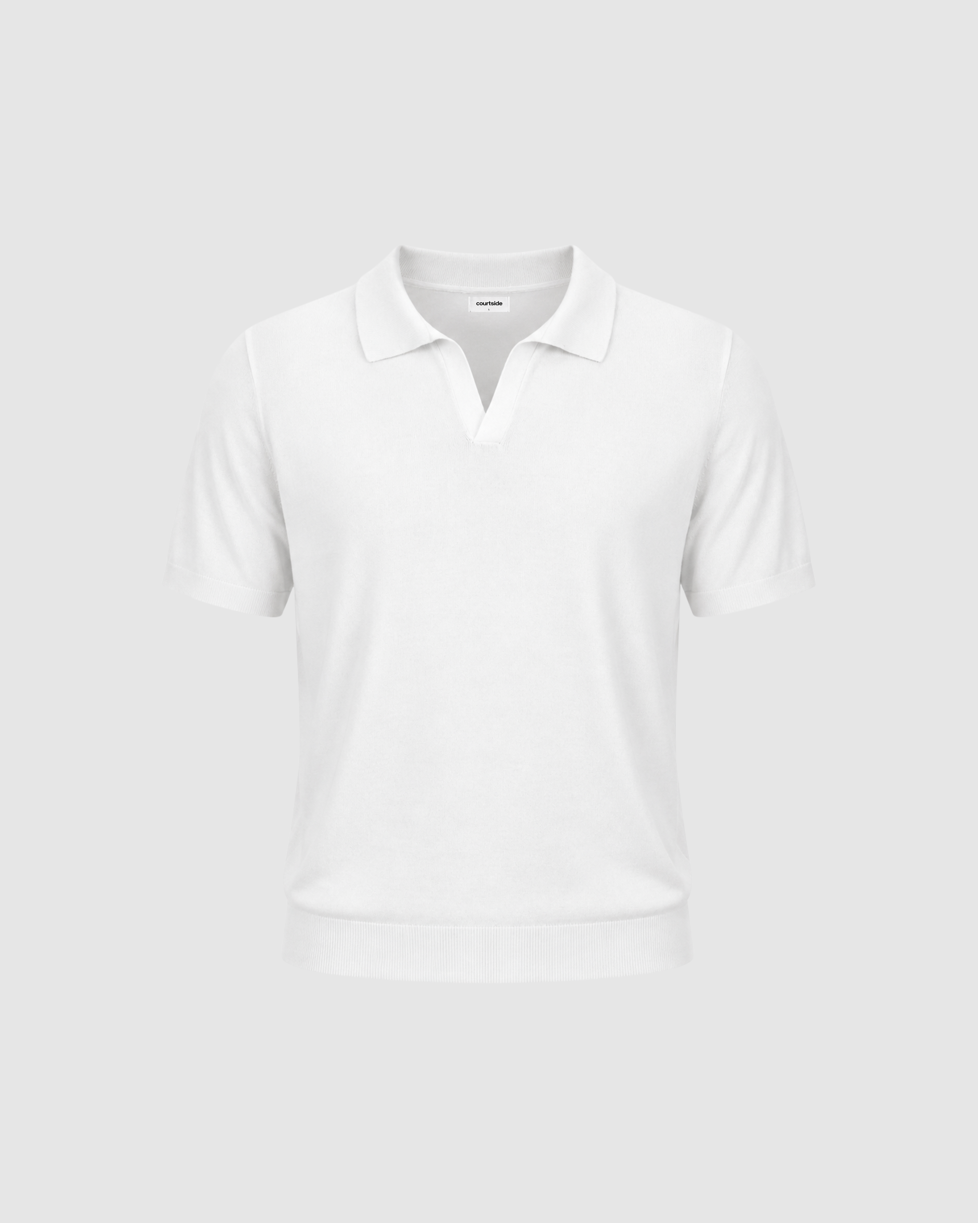 SIGNATURE BLANK OVERSIZED POLO - WHITE
