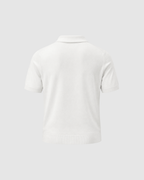 SIGNATURE BLANK OVERSIZED POLO - WHITE