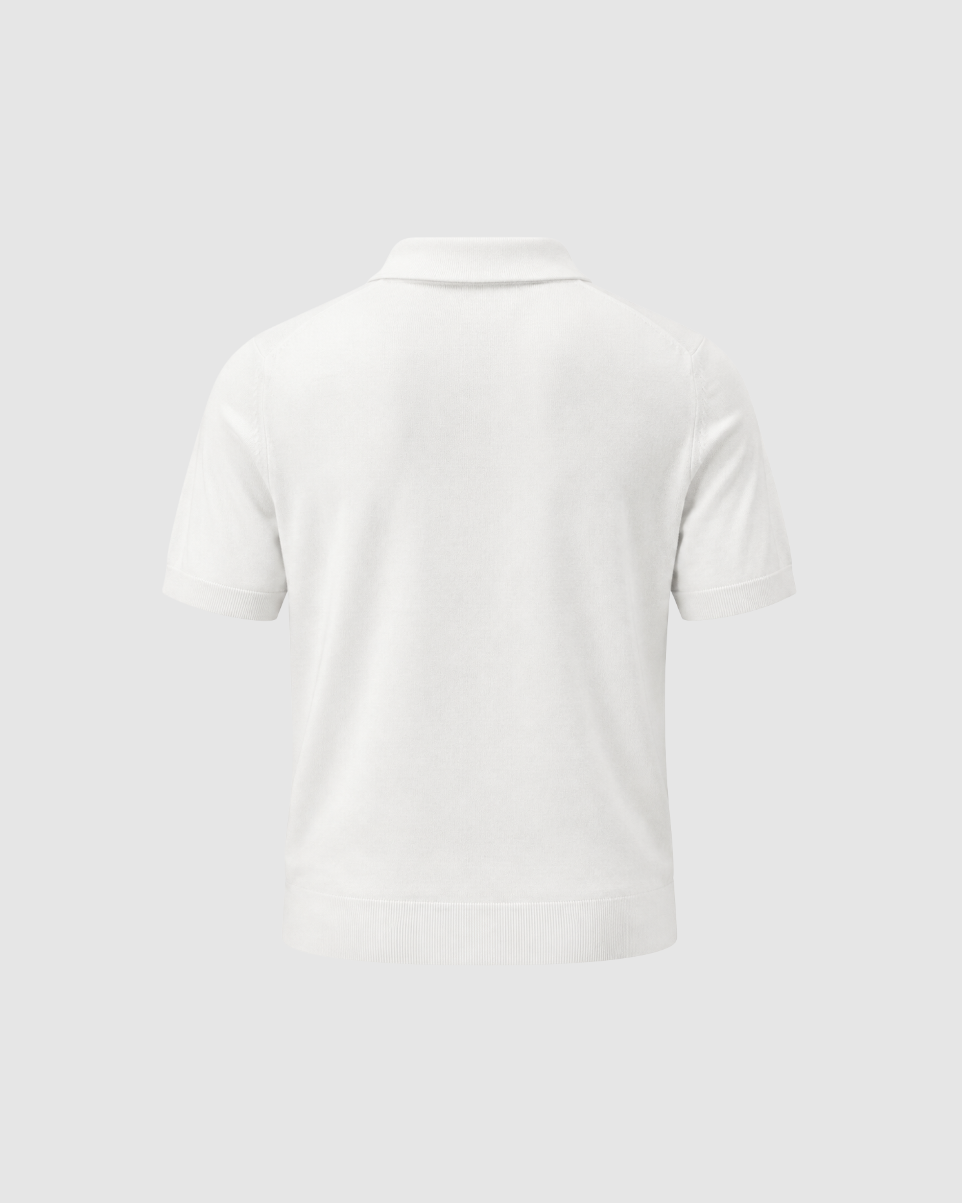 SIGNATURE BLANK OVERSIZED POLO - WHITE