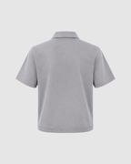 SIGNATURE SNOW WASHED POLO - GRAY