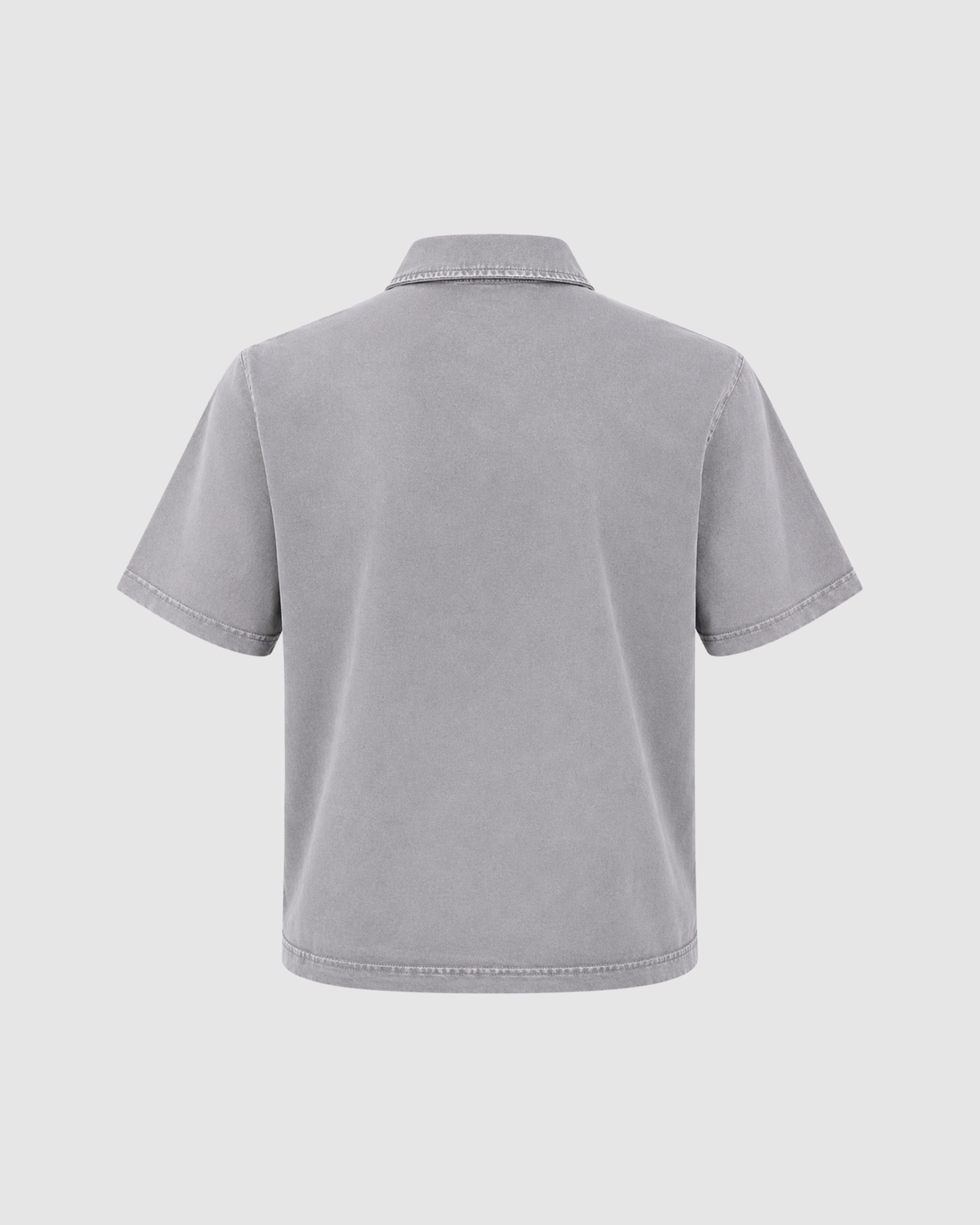 SIGNATURE SNOW WASHED POLO - GRAY