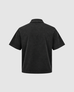 SIGNATURE SNOW WASHED POLO - BLACK