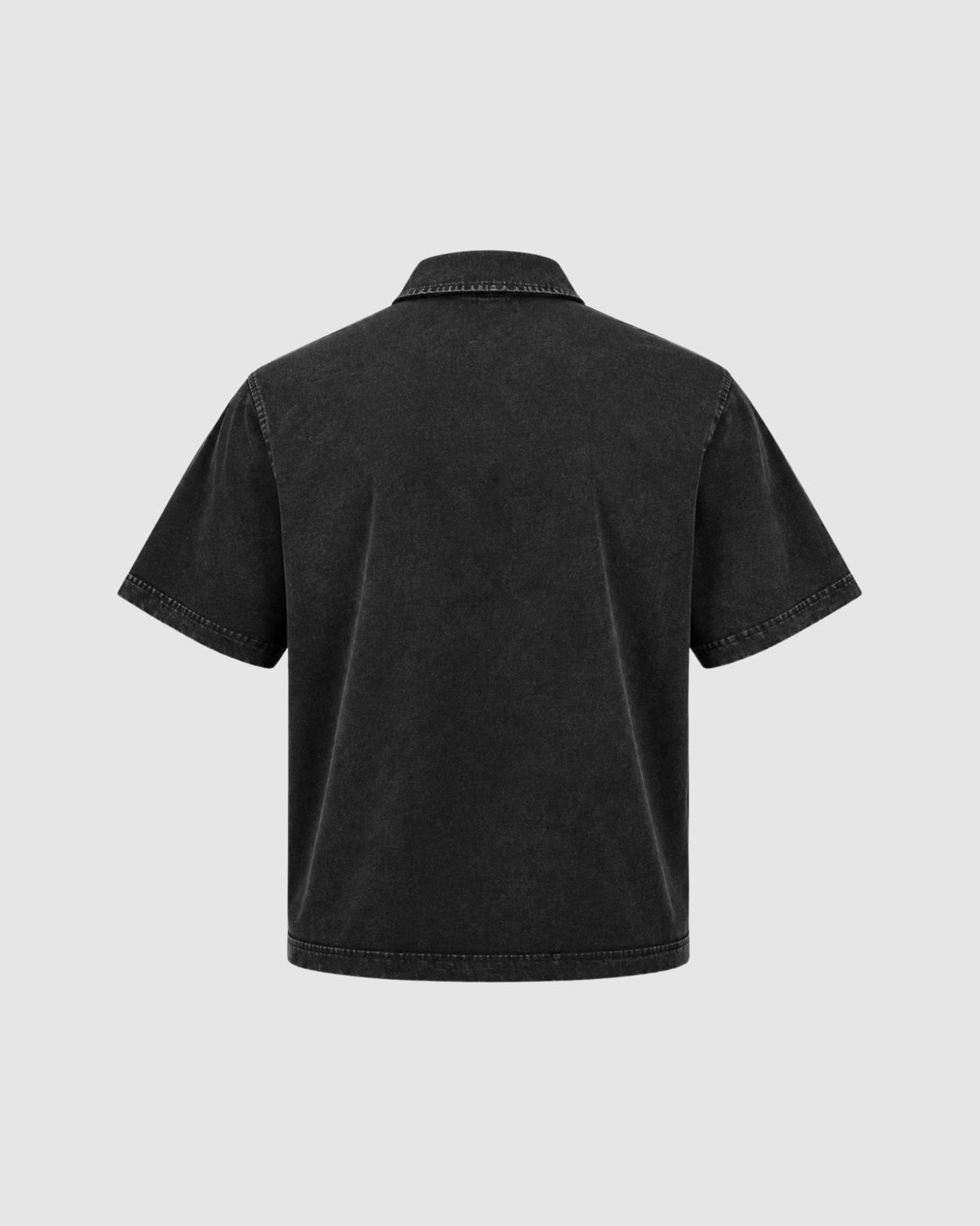 SIGNATURE SNOW WASHED POLO - BLACK