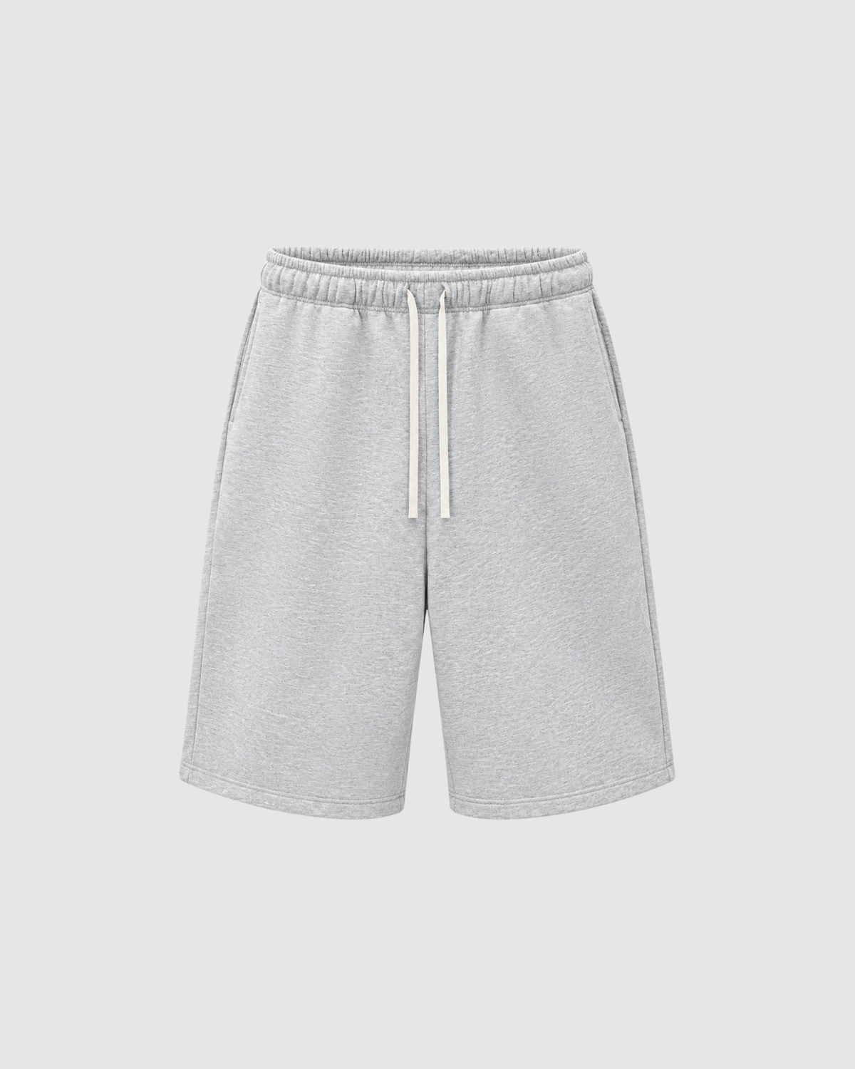 CLOUD THREE QUARTER SWEAT SHORTS - GRAY