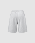 CLOUD THREE QUARTER SWEAT SHORTS - GRAY