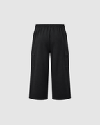 SUNFADE WASHED CARGO PANTS - BLACK