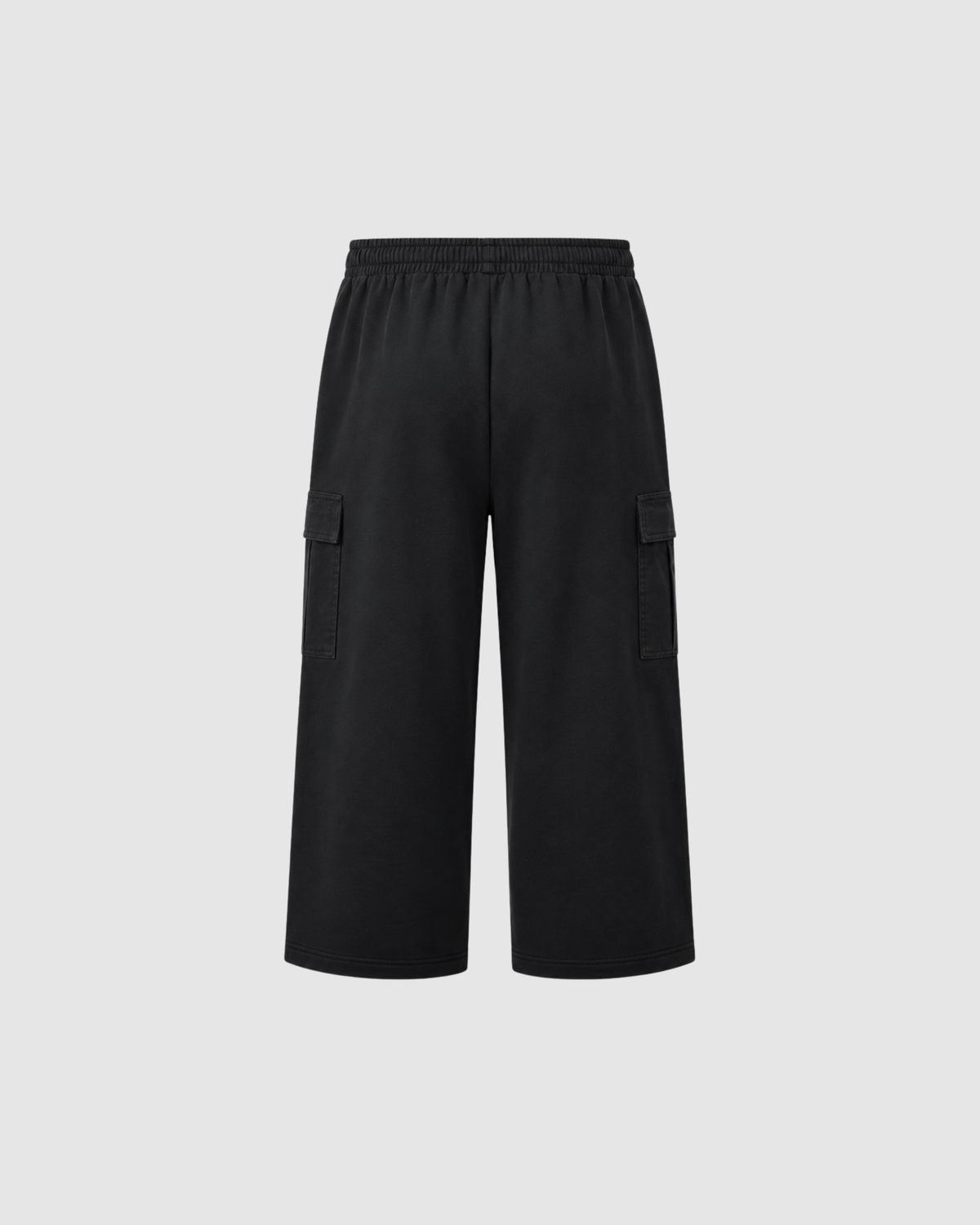 SUNFADE WASHED CARGO PANTS - BLACK