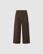 SUNFADE WASHED CARGO PANTS - COFFEE