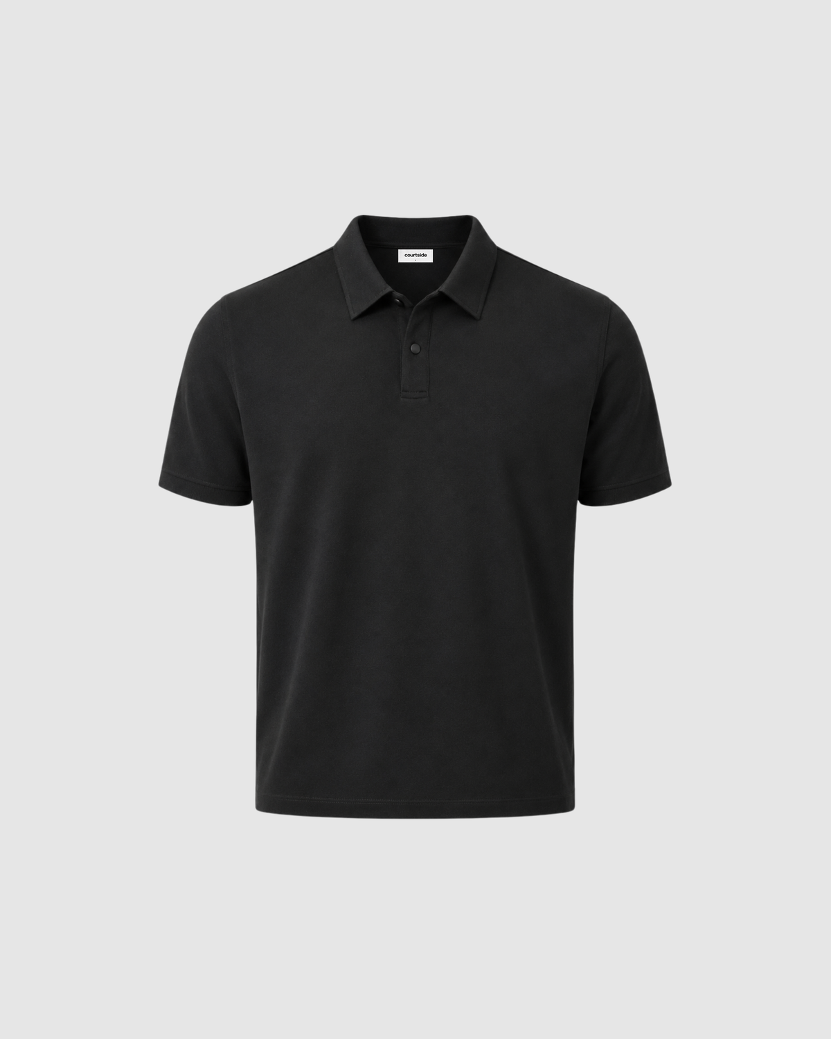 SIGNATURE BLANK POLO - BLACK