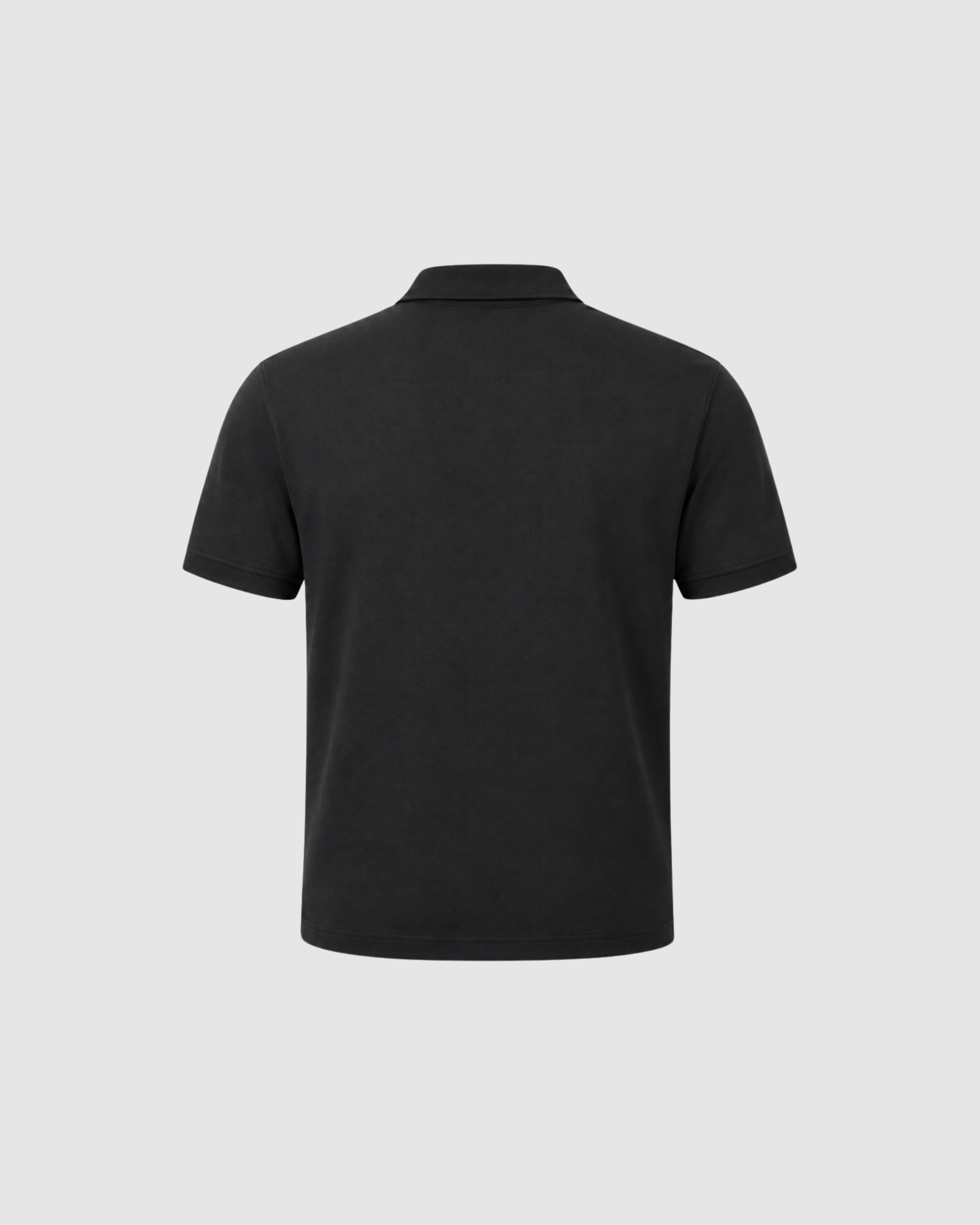 SIGNATURE BLANK POLO - BLACK