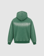SUNFADE ZIP UP HOODIE - GREEN