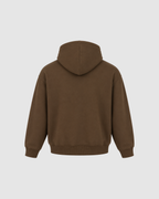 CLOUD ZIP UP HOODIE - COFFEE