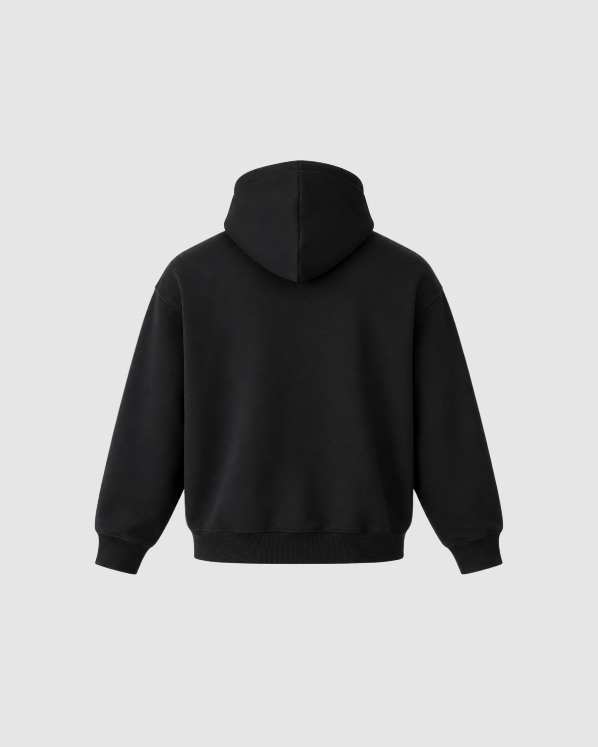 CLOUD ZIP UP HOODIE - BLACK