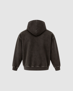 SNOW WASHED HOODIE - DARK GRAY