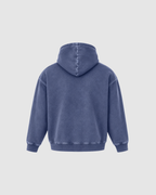 SNOW WASHED HOODIE - DARK BLUE