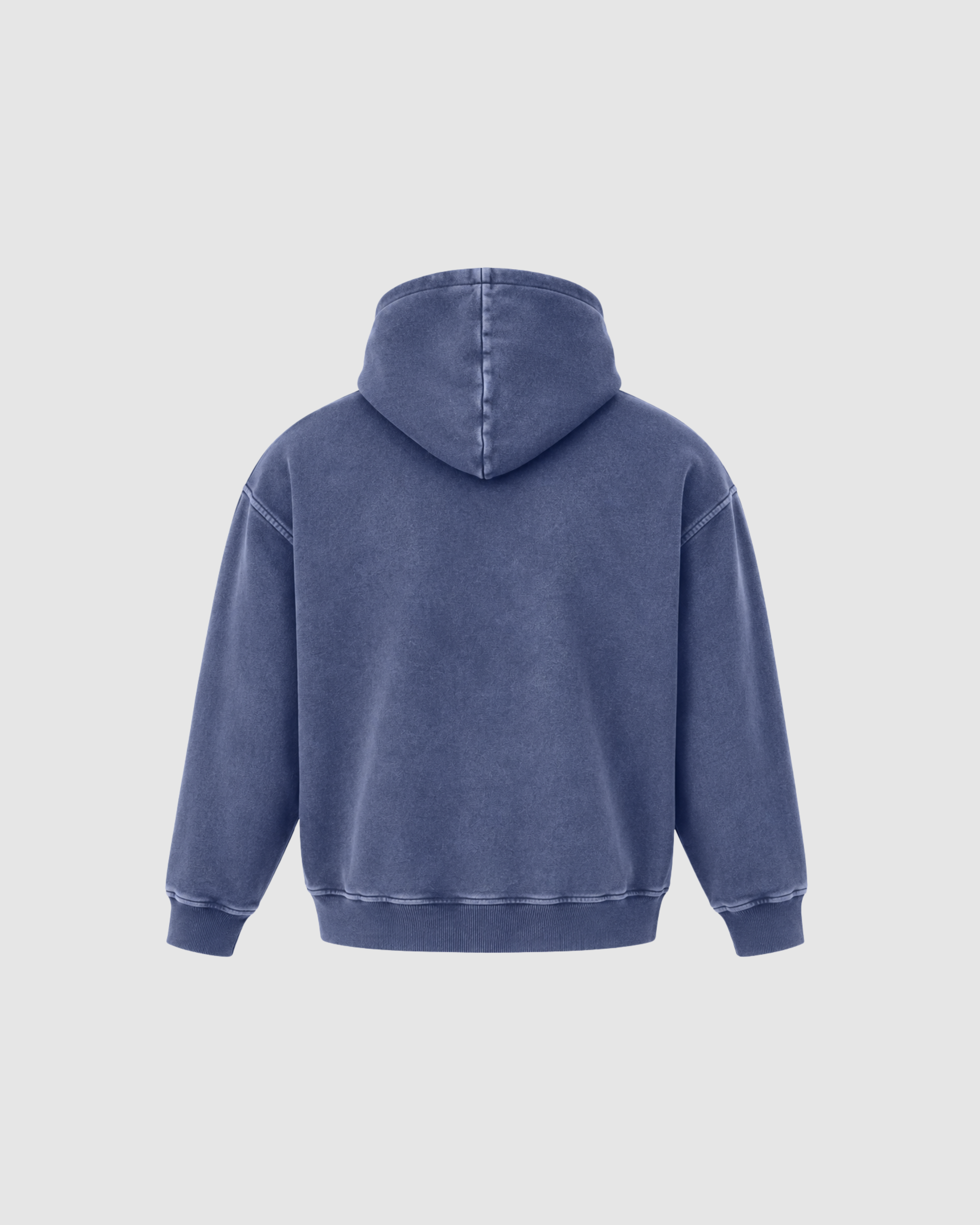 SNOW WASHED HOODIE - DARK BLUE