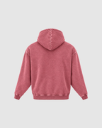 SNOW WASHED HOODIE - RED