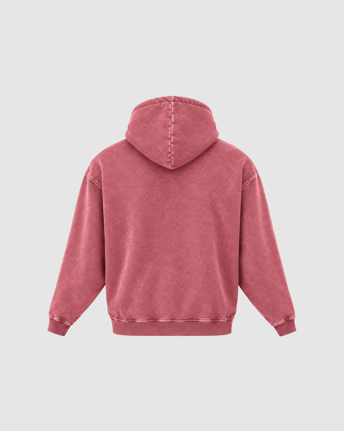 SNOW WASHED HOODIE - RED