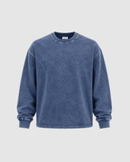 ACID WASH LONG SLEEVE - BLUE