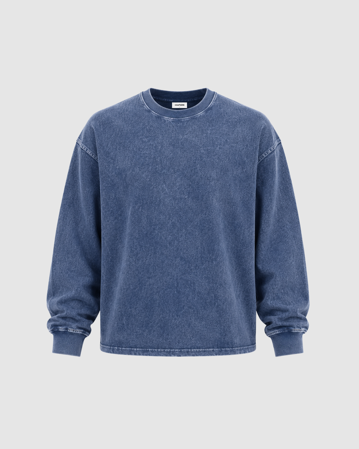 ACID WASH LONG SLEEVE - BLUE