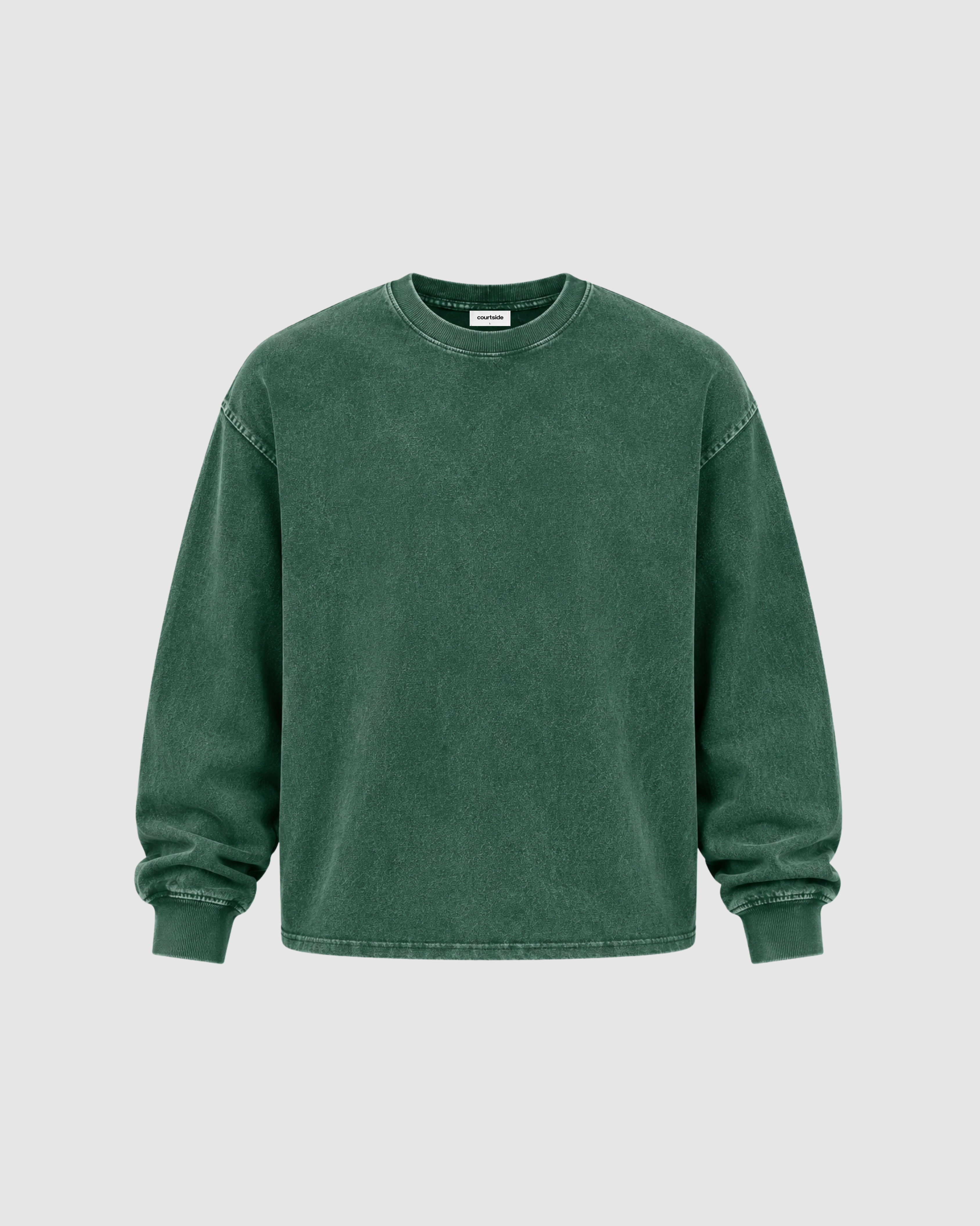 ACID WASH LONG SLEEVE - GREEN