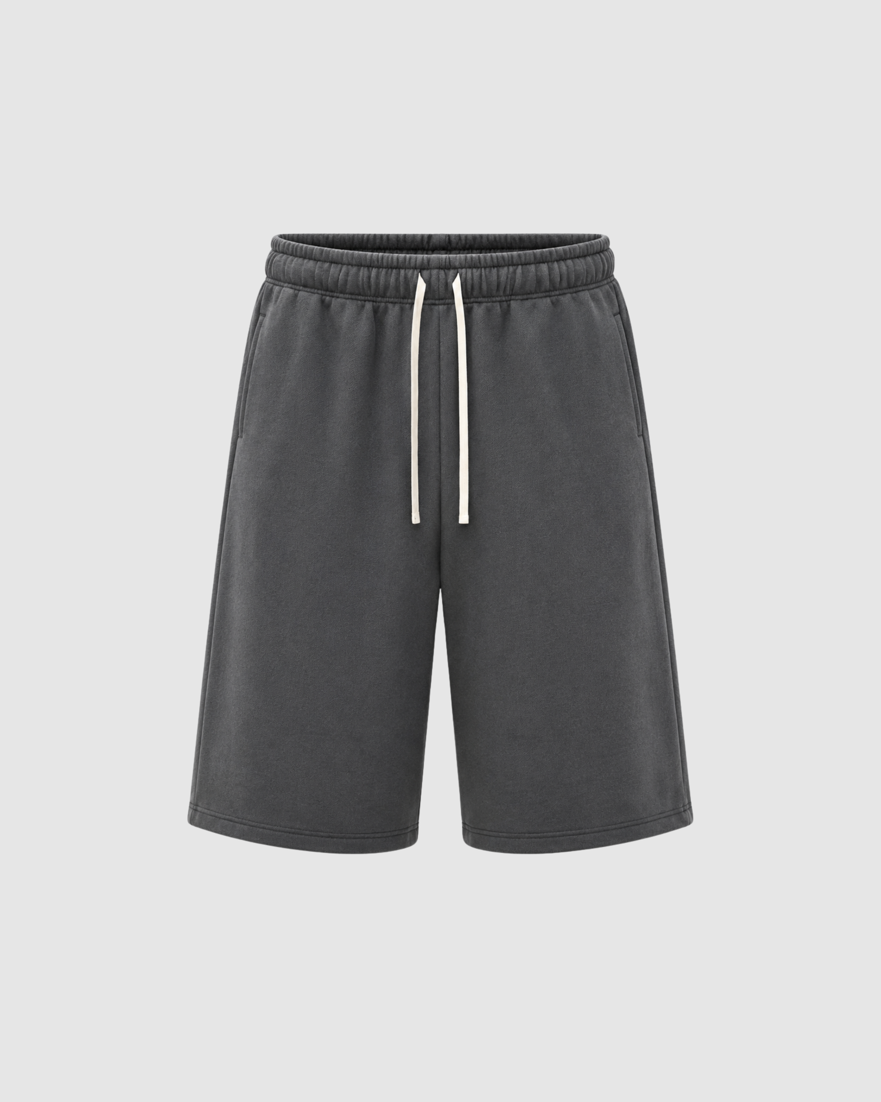 CLOUD THREE QUARTER SWEAT SHORTS - DARK GRAY