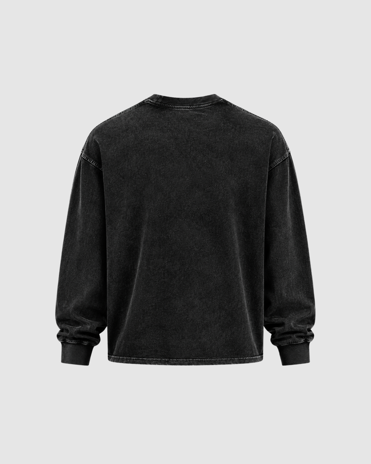 ACID WASH LONG SLEEVE - BLACK