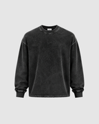 ACID WASH LONG SLEEVE - BLACK