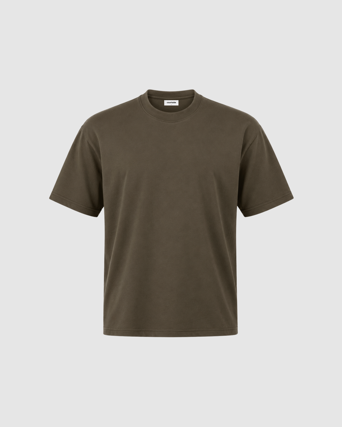 SIGNATURE BLANK T-SHIRT - BROWN