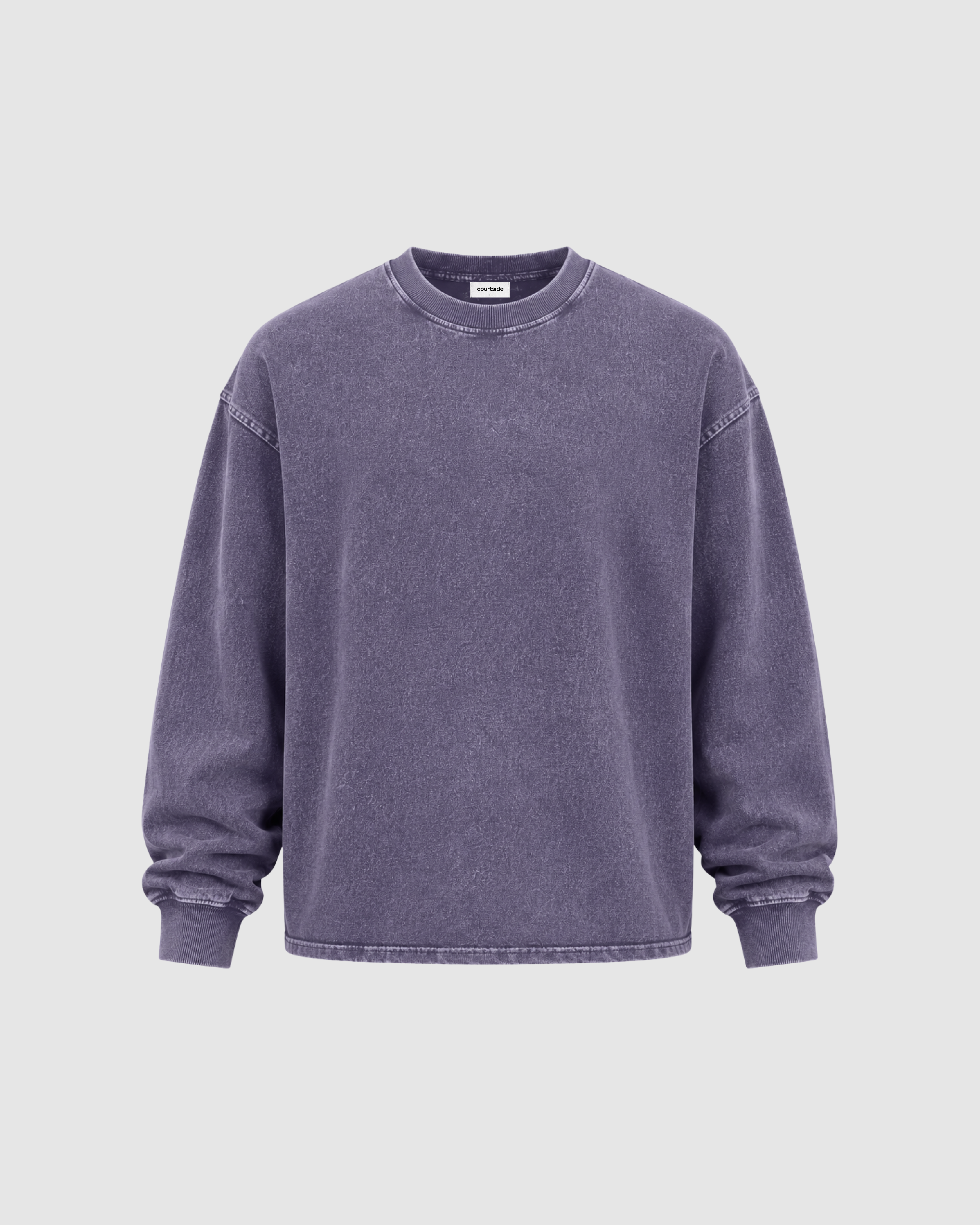 ACID WASH LONG SLEEVE - PURPLE
