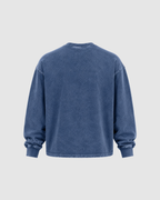 ACID WASH LONG SLEEVE - BLUE