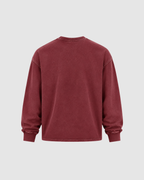 ACID WASH LONG SLEEVE - RED