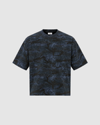 CAMO BOXY T-SHIRT - BLUE