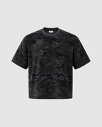 CAMO BOXY T-SHIRT - GRAY