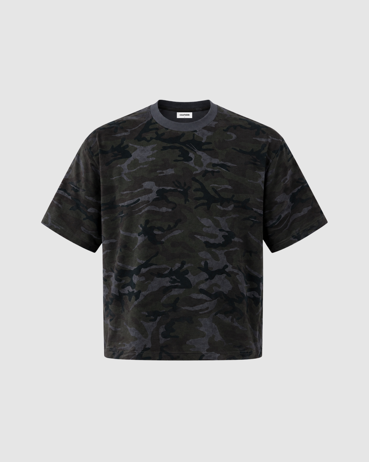 CAMO BOXY T-SHIRT - GRAY