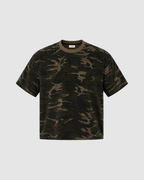 CAMO BOXY T-SHIRT - KHAKI