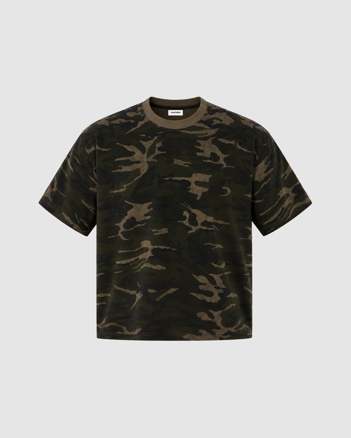CAMO BOXY T-SHIRT - KHAKI