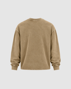 ACID WASH LONG SLEEVE - KHAKI