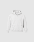 CLOUD ZIP UP HOODIE - OAT GRAY