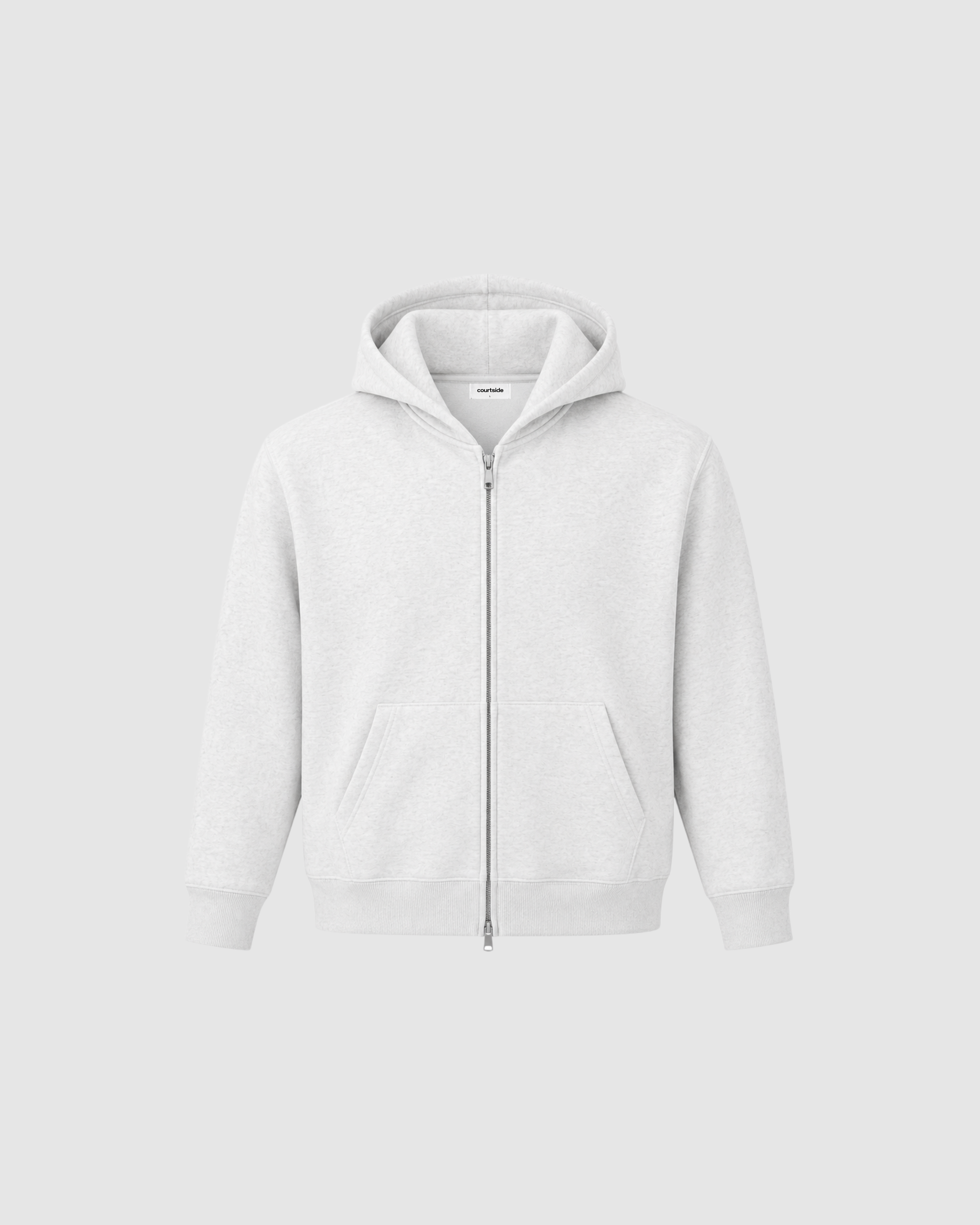 CLOUD ZIP UP HOODIE - OAT GRAY