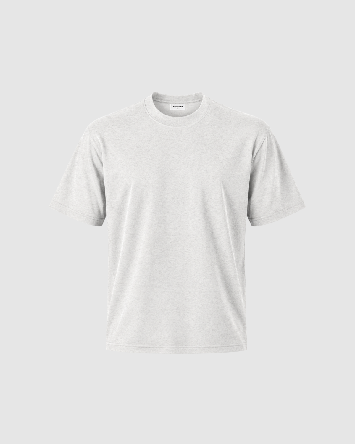 SIGNATURE BLANK T-SHIRT - OAT GRAY