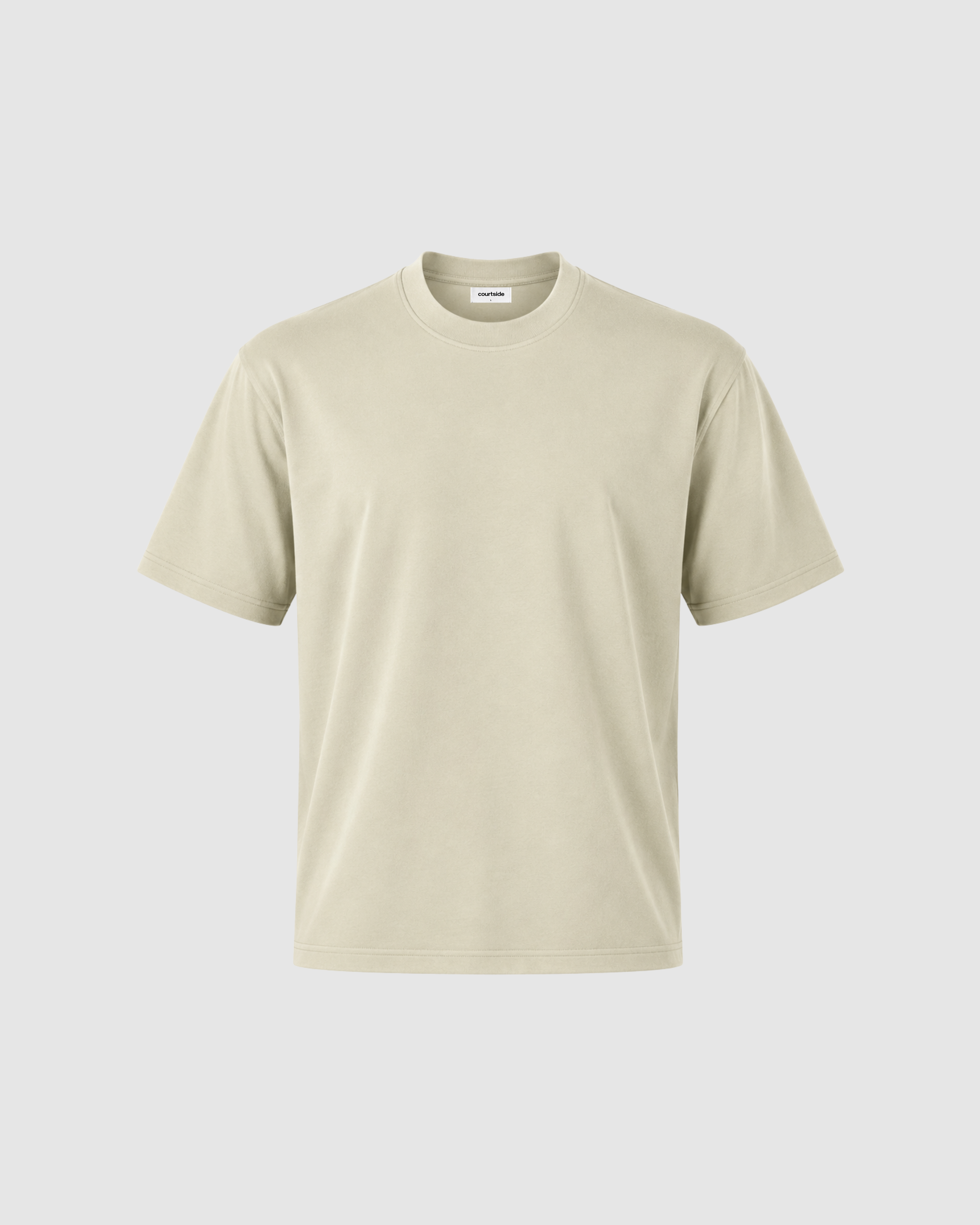 SIGNATURE BLANK T-SHIRT - SAND