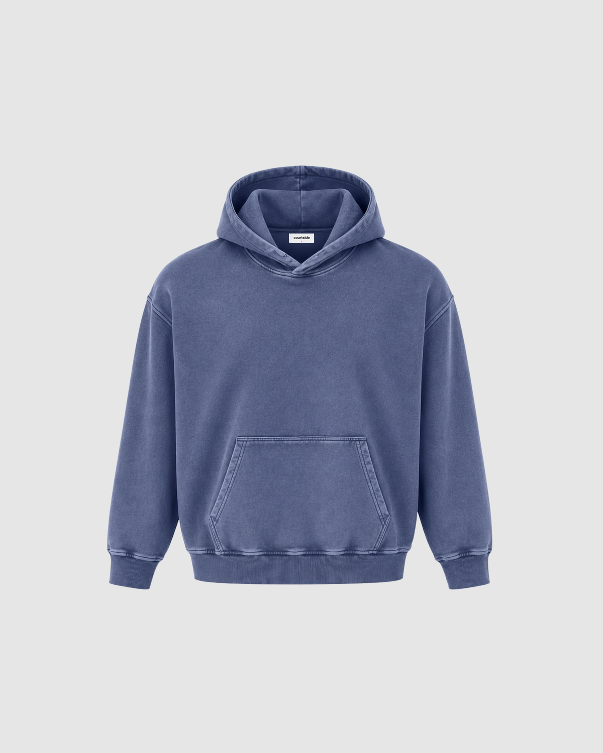 SNOW WASHED HOODIE - DARK BLUE