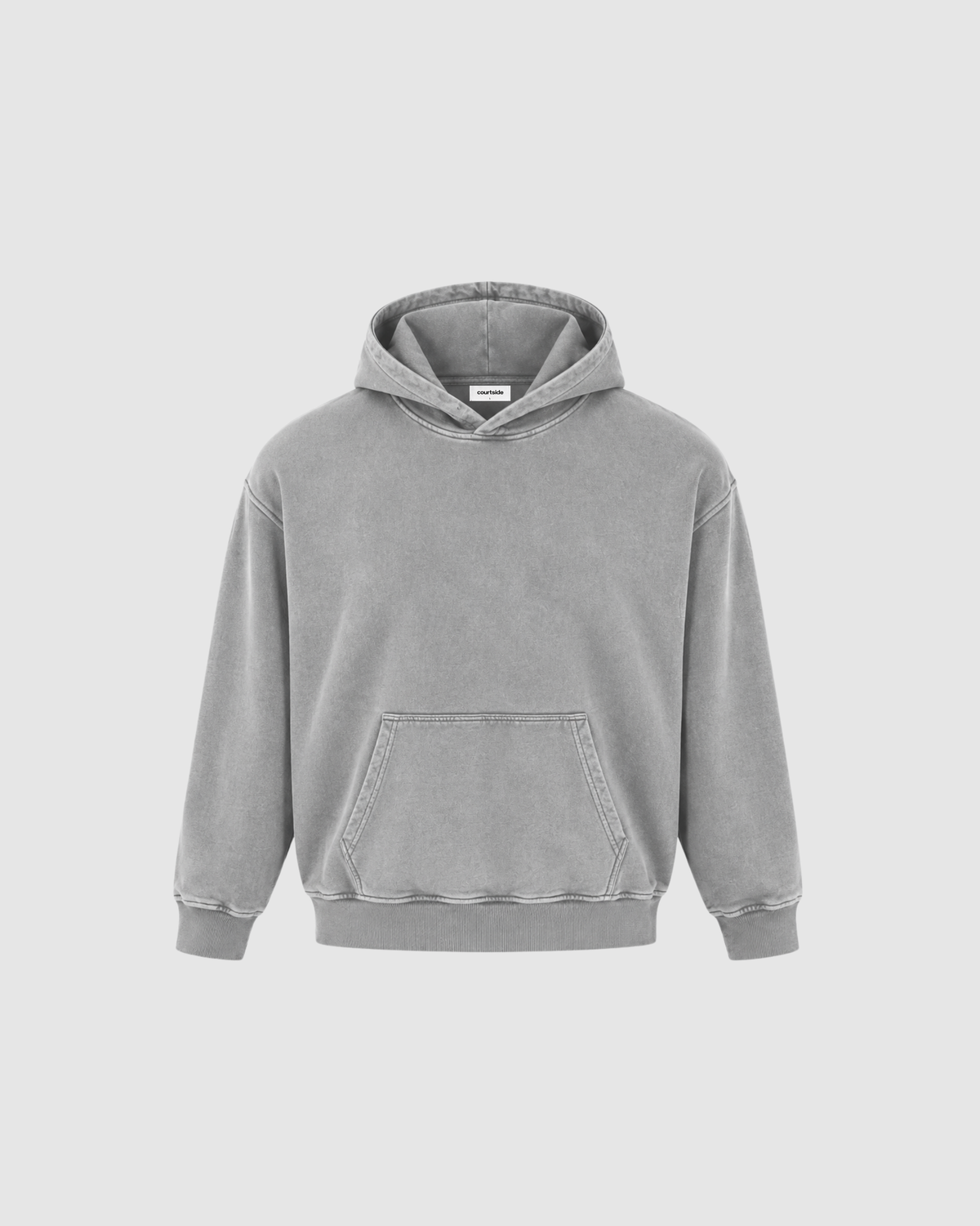 SNOW WASHED HOODIE - GRAY